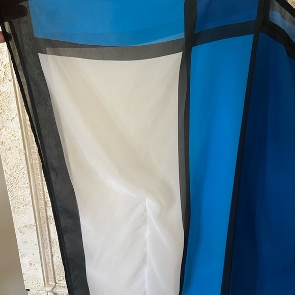 Carmen Marc Valvo swim cover size XS/S In color block blue/white/black - Picture 2 of 3